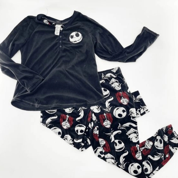 Rare Nwt med DISNEY TIM BURTON'S NIGHTMARE BEFORE CHRISTMAS Ladies SLEEP 3pc set - Picture 6 of 8